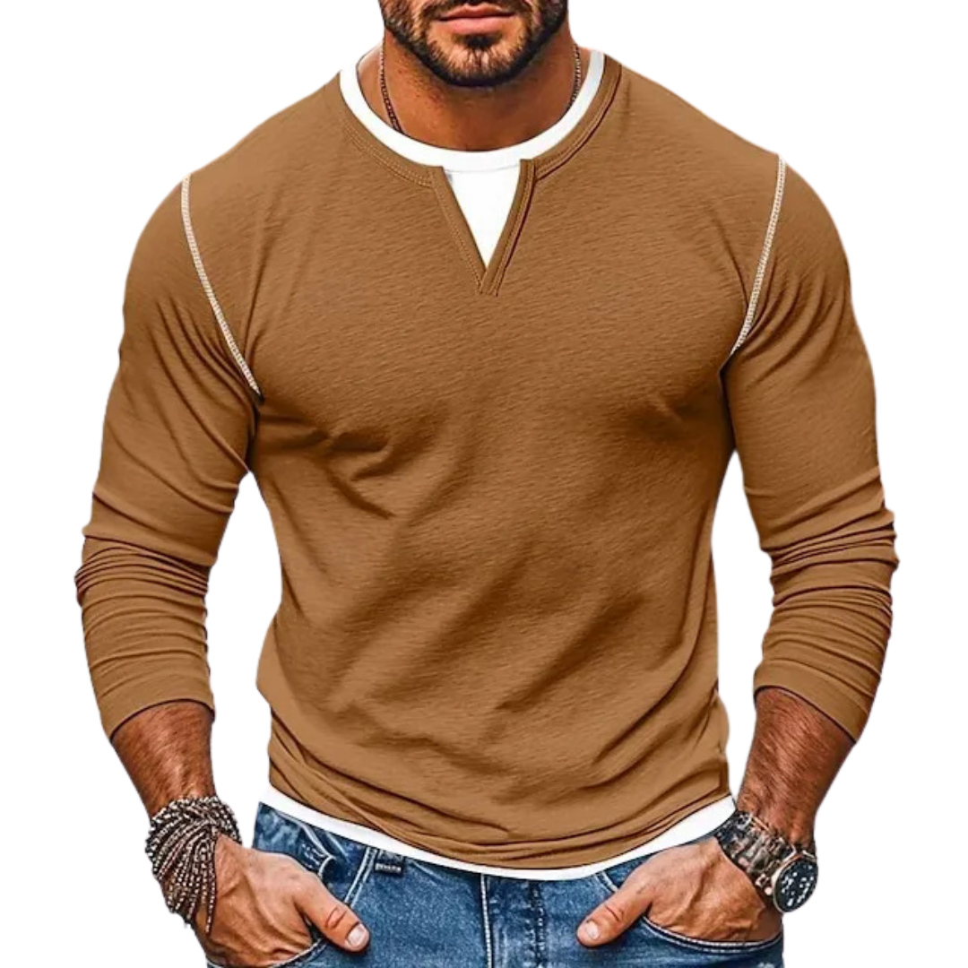 Irving | Camiseta de Manga Larga Efecto doble capa