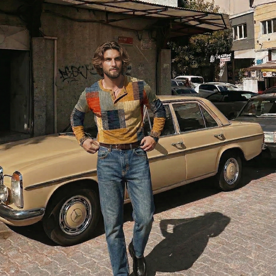 Camisa de colores para hombre