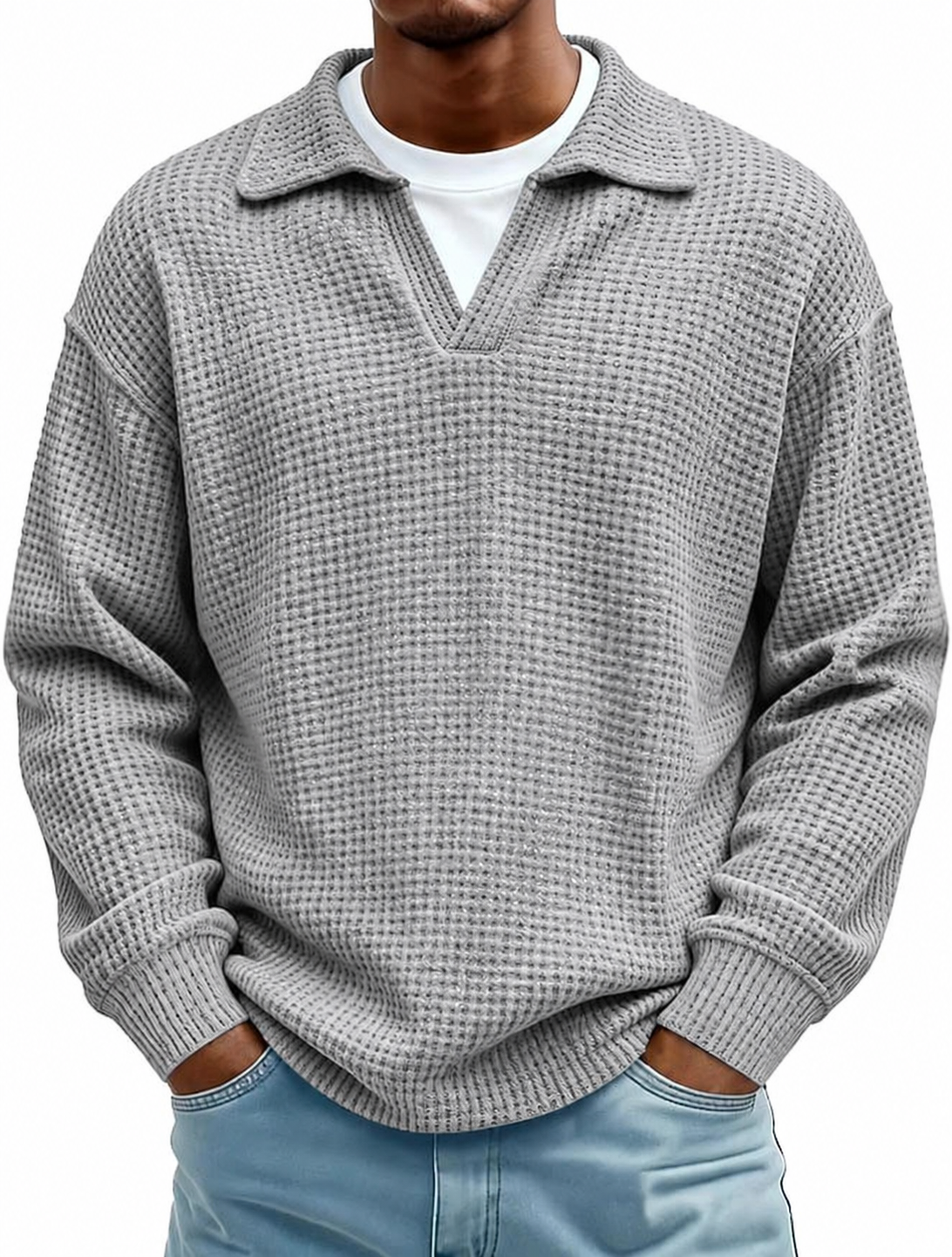 Nerio | Polo Waffle Cuello Doble capa