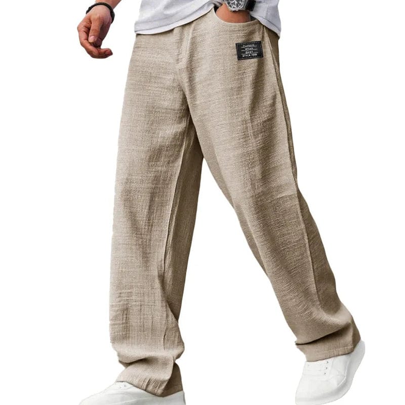 Madrid - Pantalones de hombre transpirables de lino y algodón