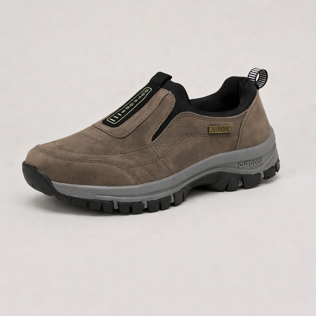 Zapato para caminar sin dolor — especialmente diseñado para personas con pies anchos o molestias en los pies.