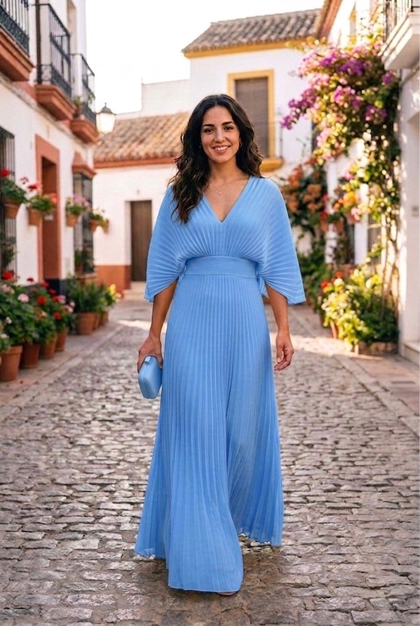 Viena -  Vestido plisado moderno