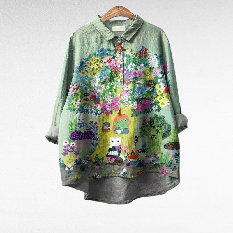 Mireva - Elegante blusa vintage