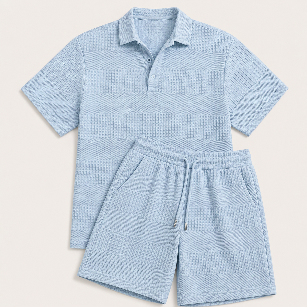 Conjunto de Polo y Pantalón Corto para Hombre – Casual de Verano