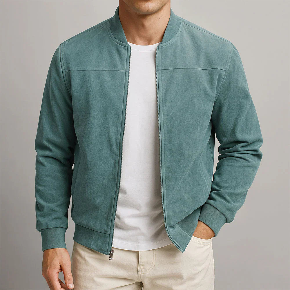 Riviera - Chaqueta bomber de ante