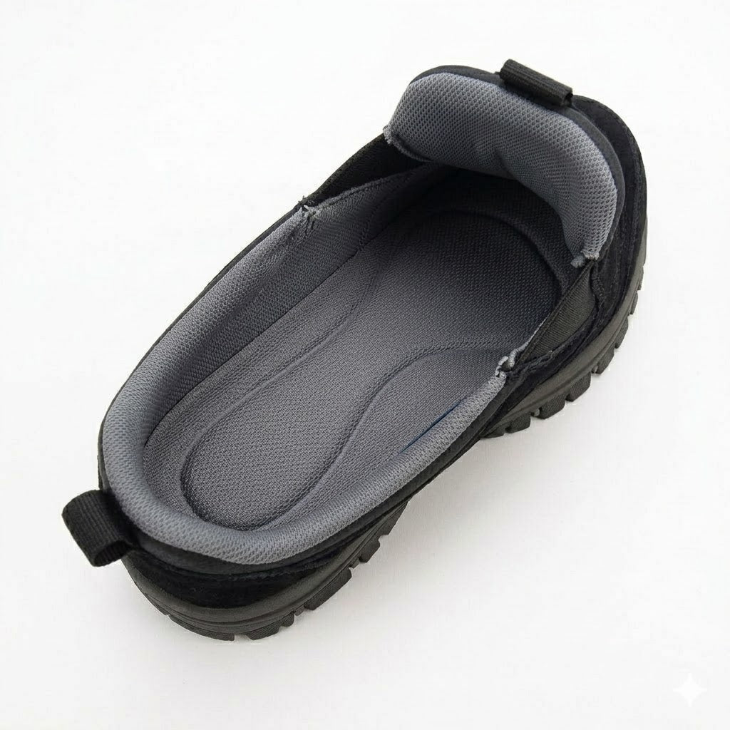 Zapato para caminar sin dolor — especialmente diseñado para personas con pies anchos o molestias en los pies.