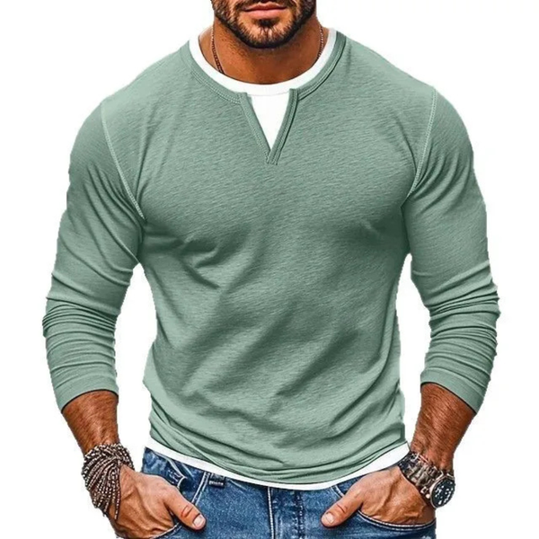 Irving | Camiseta de Manga Larga Efecto doble capa