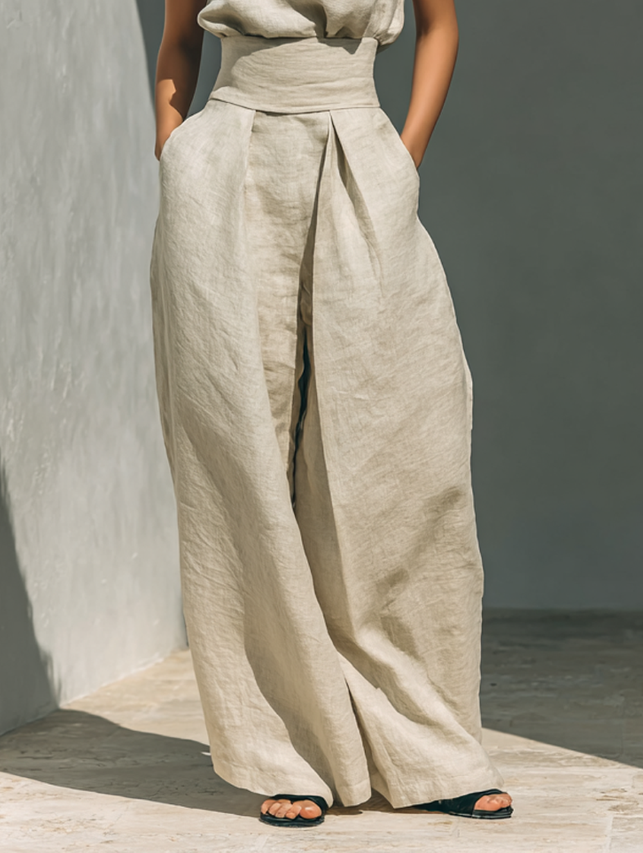 MARIA | CONJUNTO MINIMALISTA DE LINO