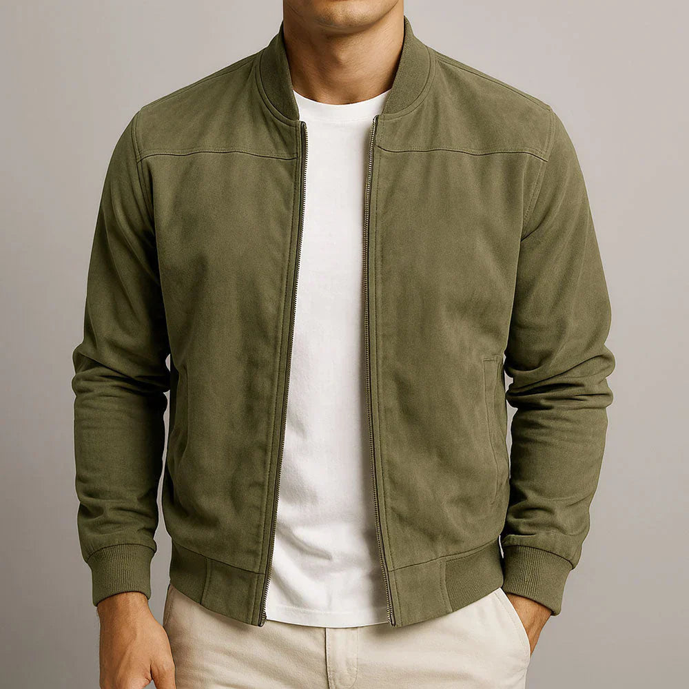 Riviera - Chaqueta bomber de ante