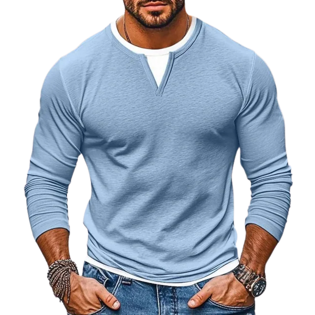 Irving | Camiseta de Manga Larga Efecto doble capa