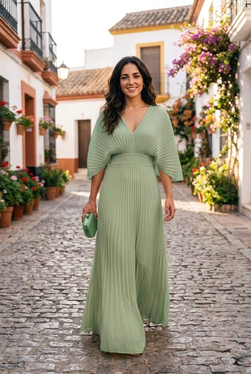 Viena -  Vestido plisado moderno