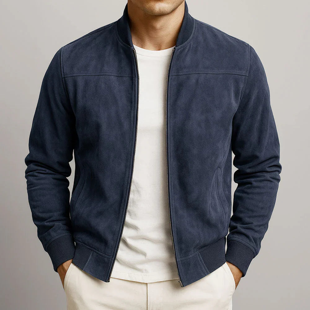 Riviera - Chaqueta bomber de ante