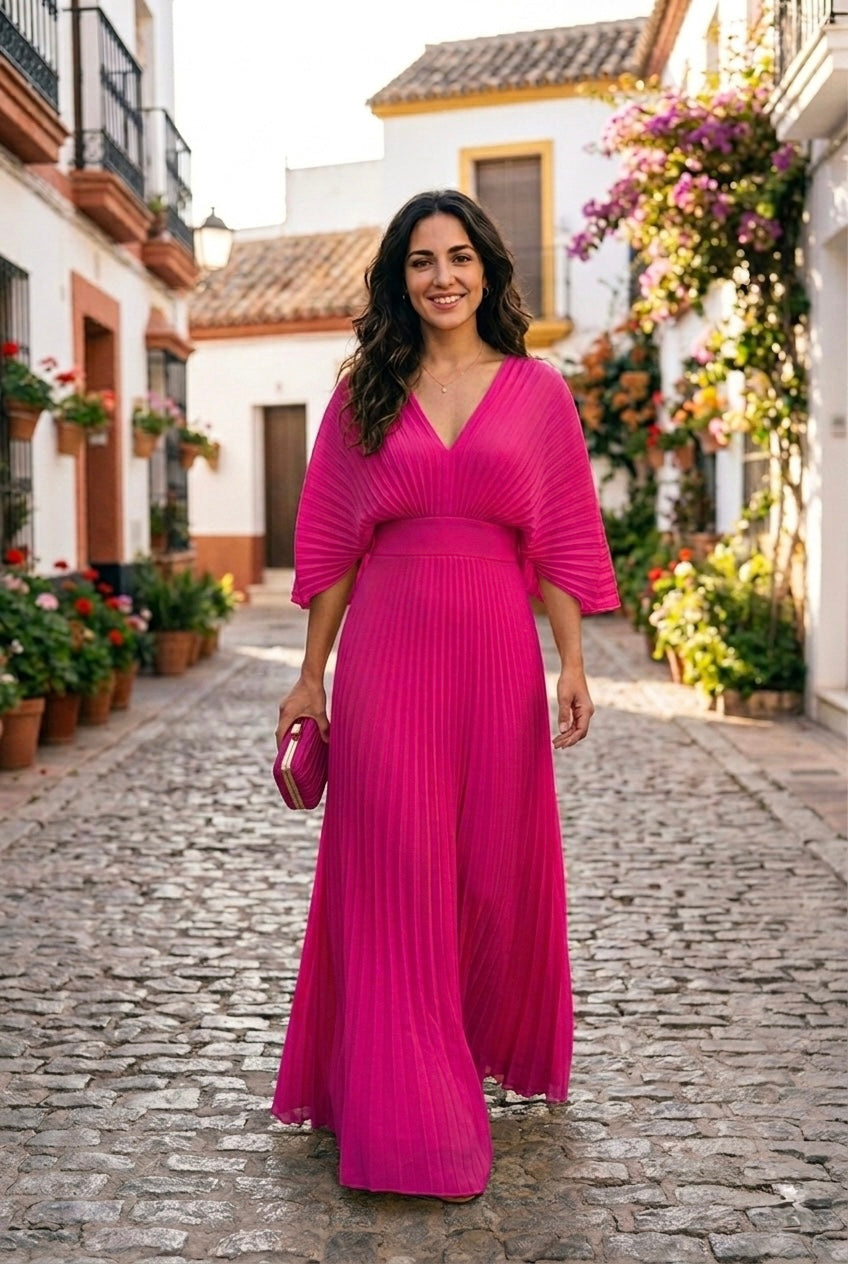 Viena -  Vestido plisado moderno