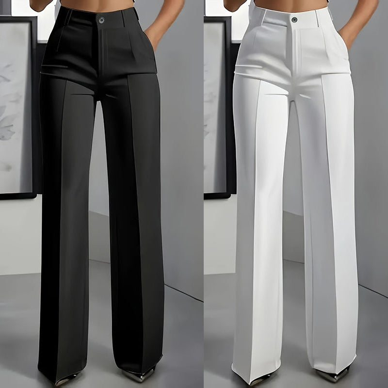 Bologna - Pantalones de traje de mujer de cintura alta