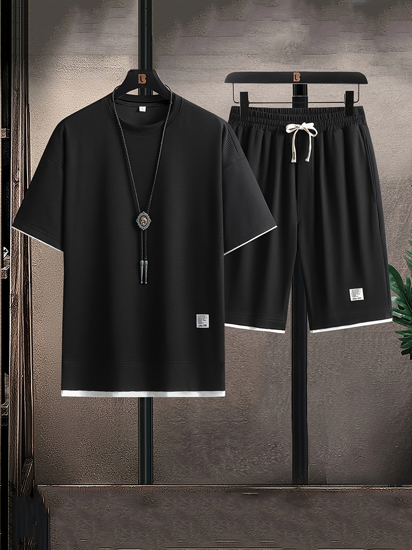 Conjunto Premium Moderno para Hombre de Cuello Redondo