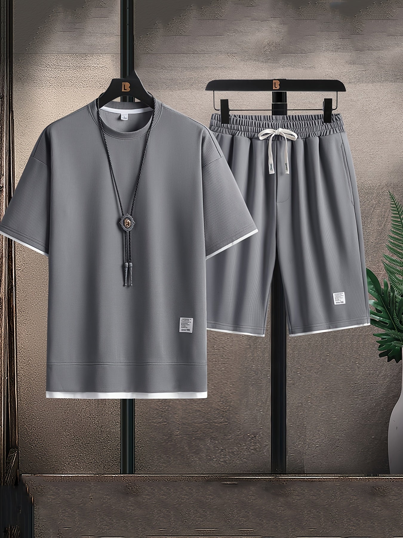 Conjunto Premium Moderno para Hombre de Cuello Redondo