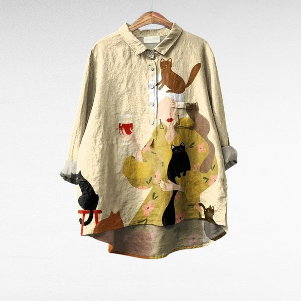 Mireva - Elegante blusa vintage