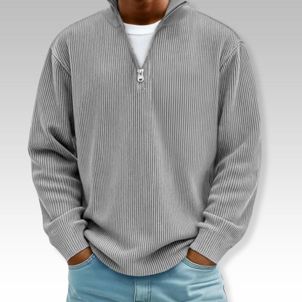 Adonis | Jersey Ligero con Cuello de Cremallera