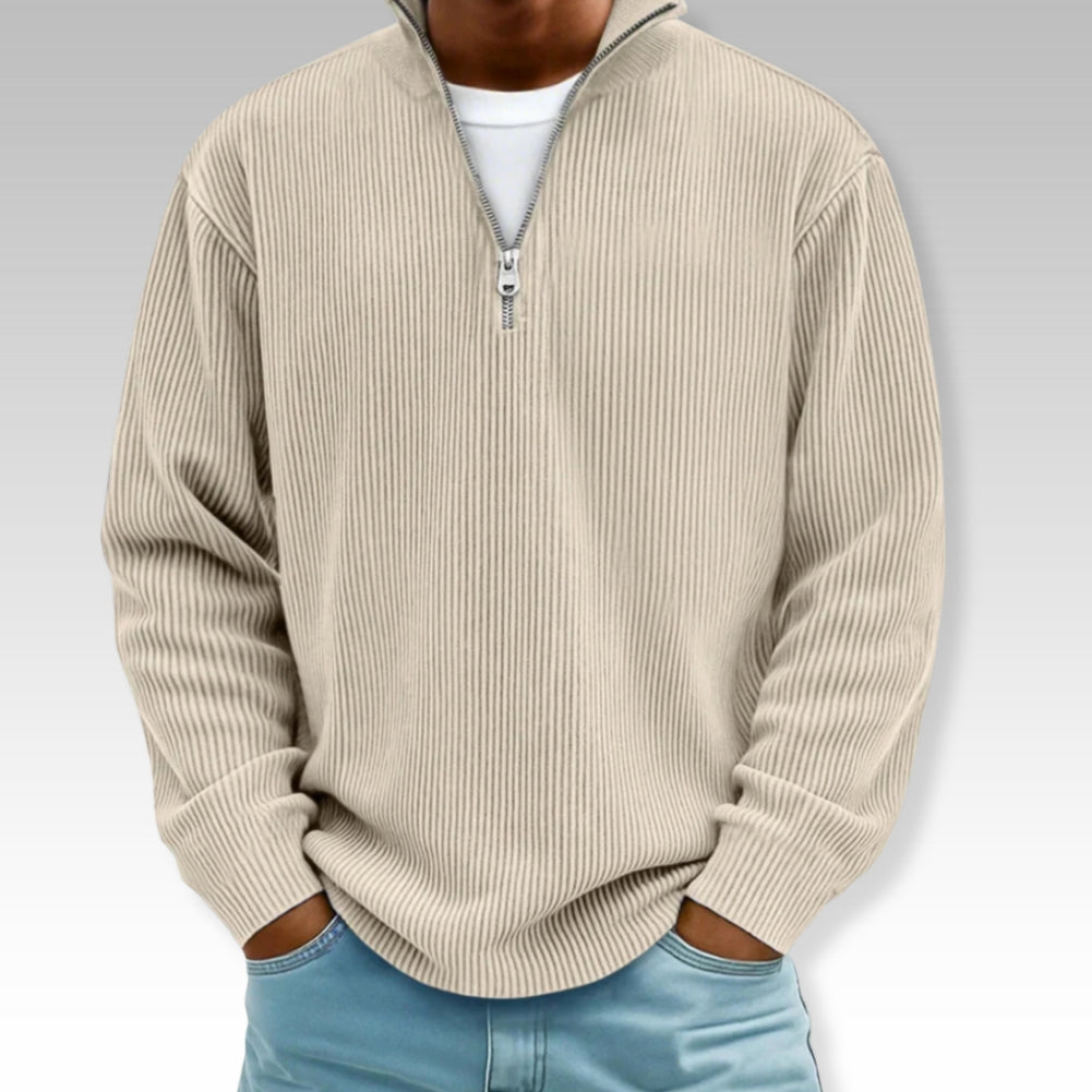 Adonis | Jersey Ligero con Cuello de Cremallera