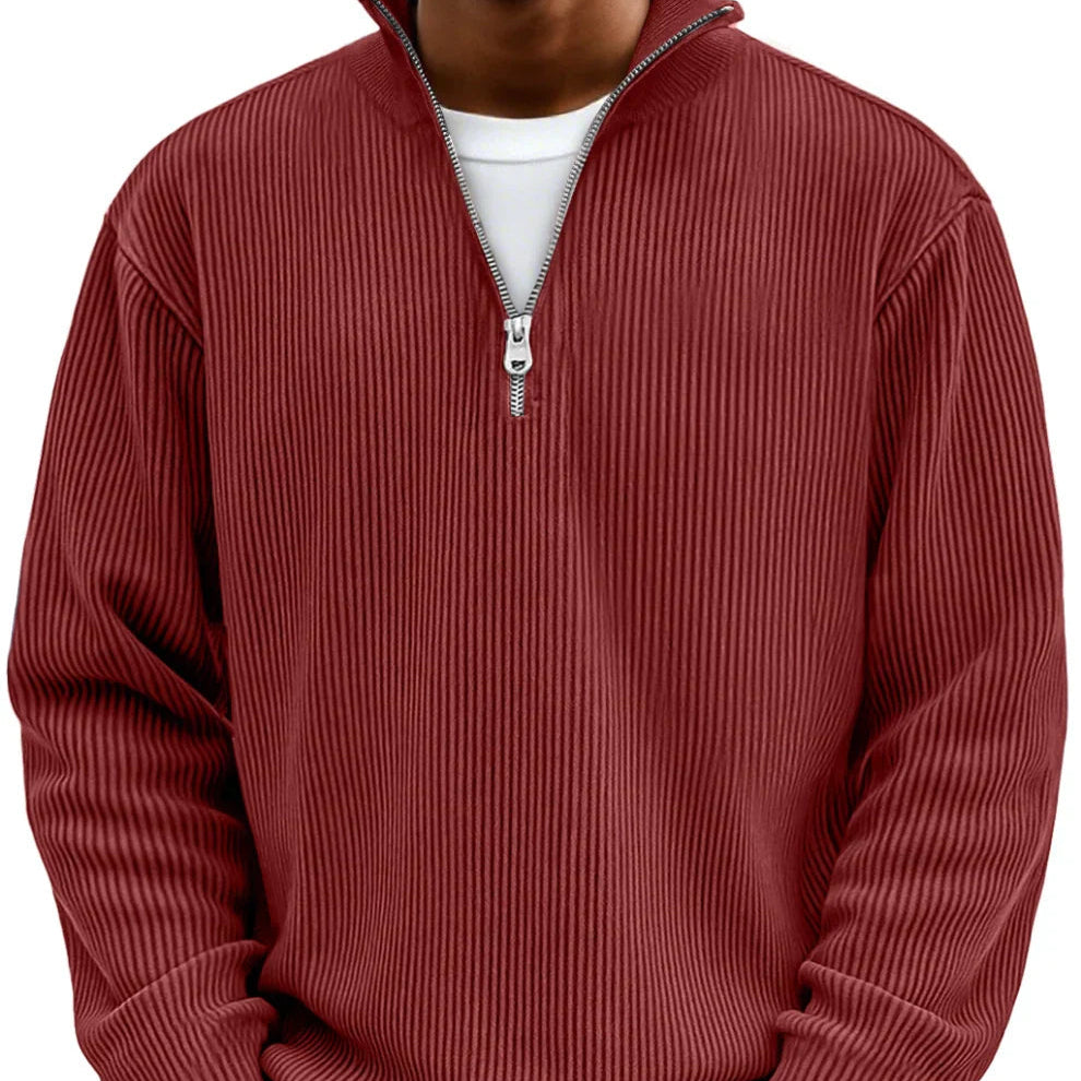 Adonis - Jersey elegante con cuello con cremallera