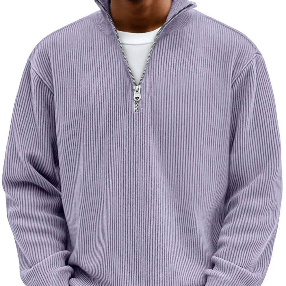 Adonis - Jersey elegante con cuello con cremallera
