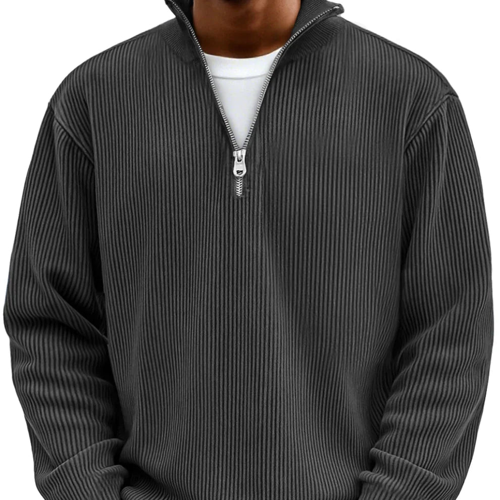 Adonis - Jersey elegante con cuello con cremallera