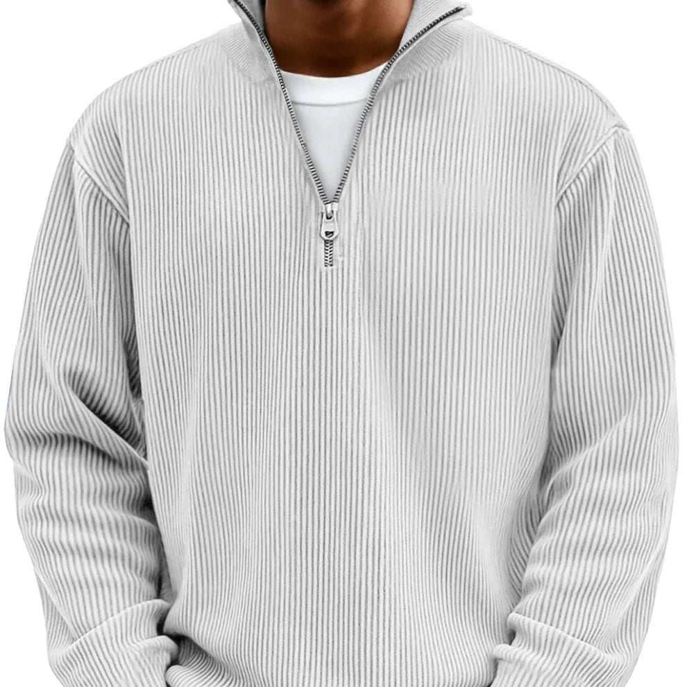 Adonis - Jersey elegante con cuello con cremallera
