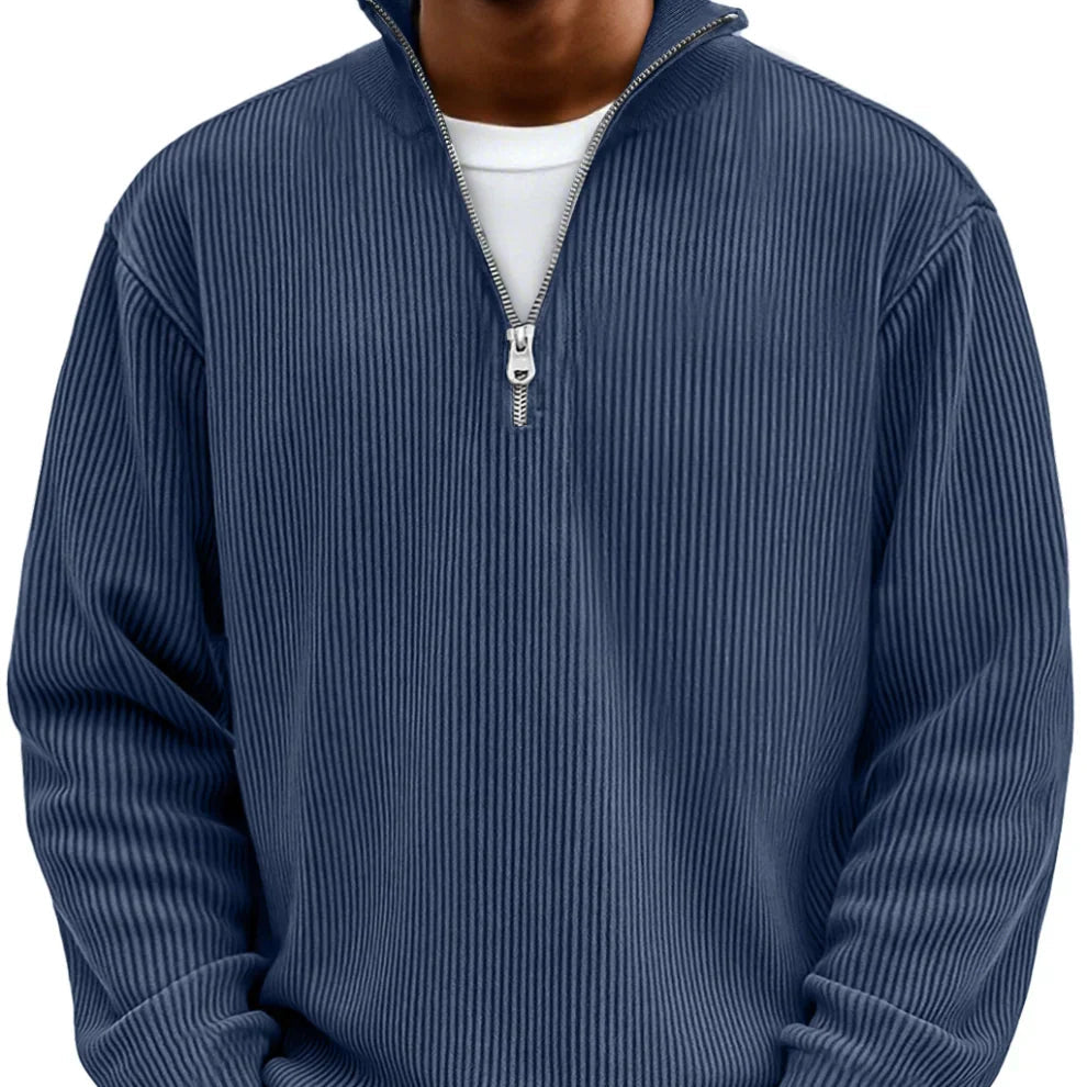 Adonis - Jersey elegante con cuello con cremallera