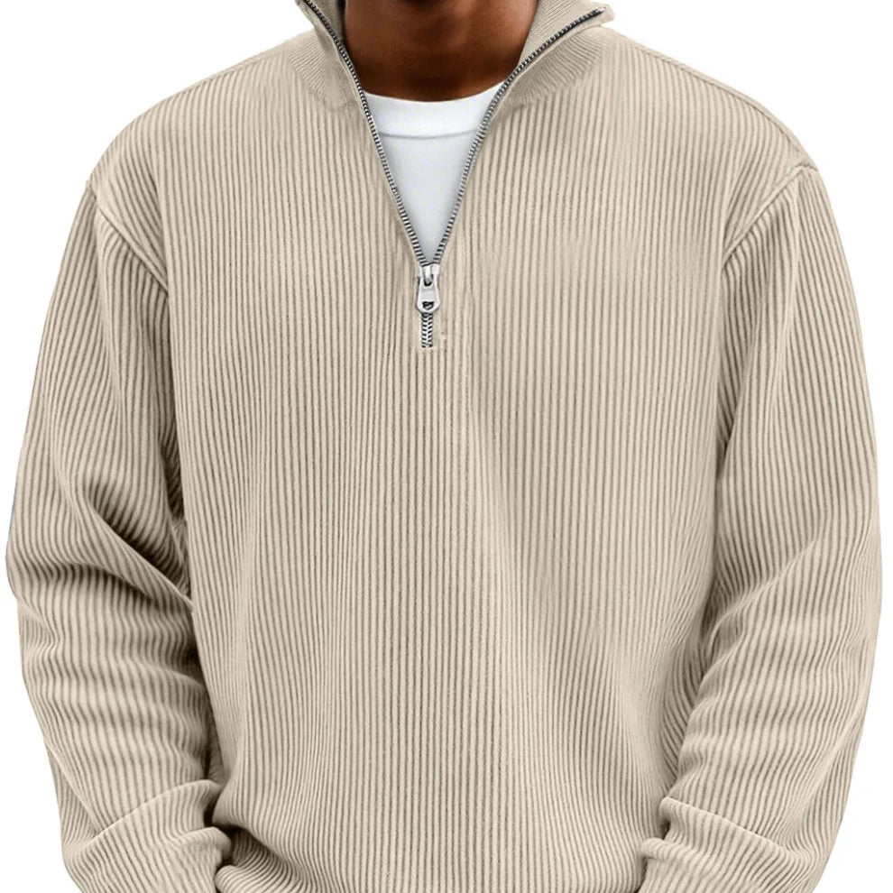 Adonis - Jersey elegante con cuello con cremallera