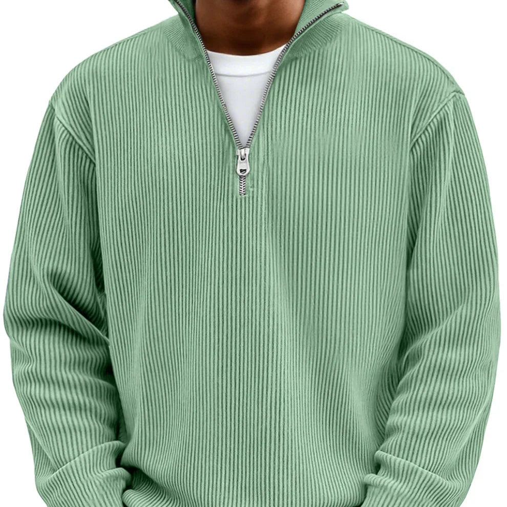 Adonis - Jersey elegante con cuello con cremallera