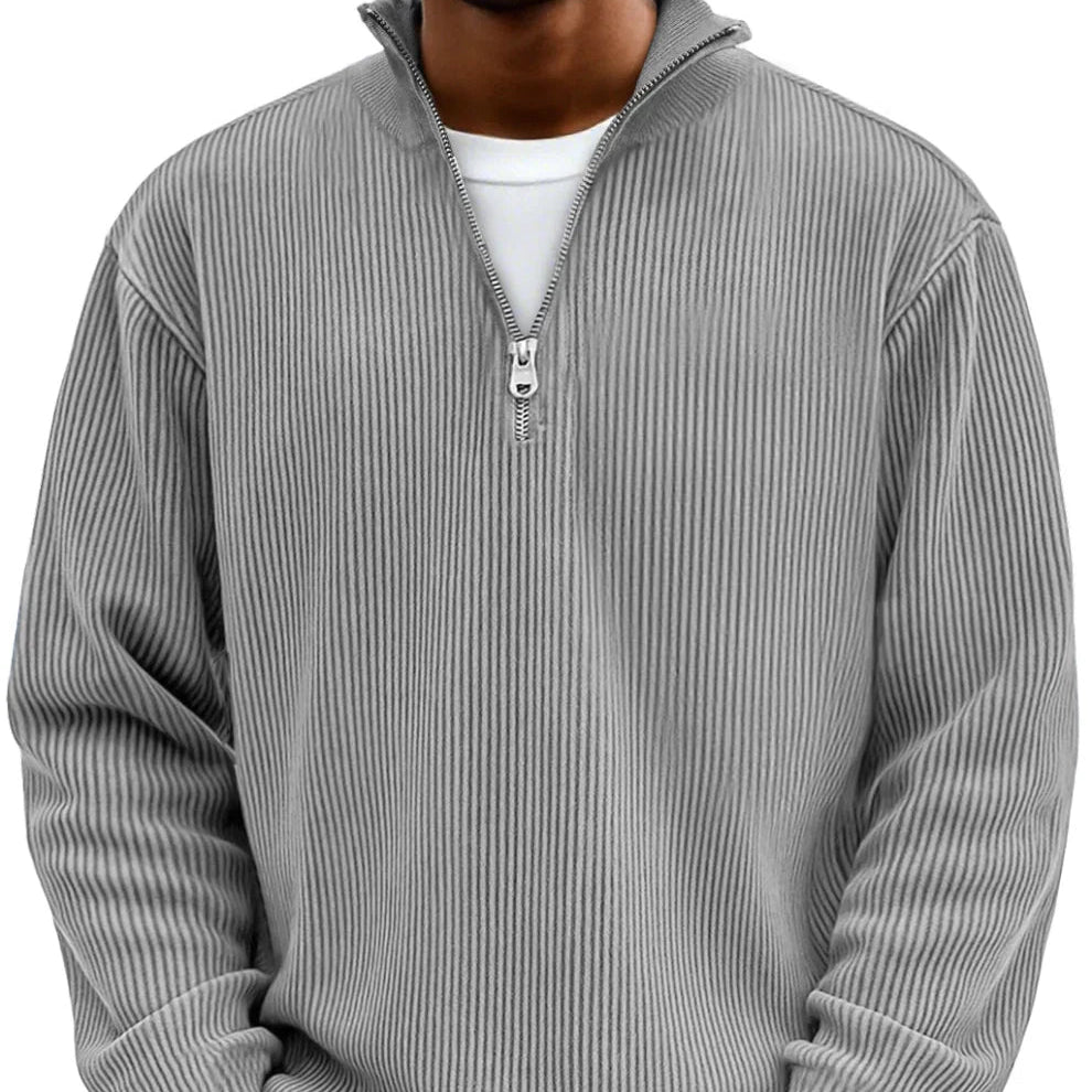 Adonis - Jersey elegante con cuello con cremallera
