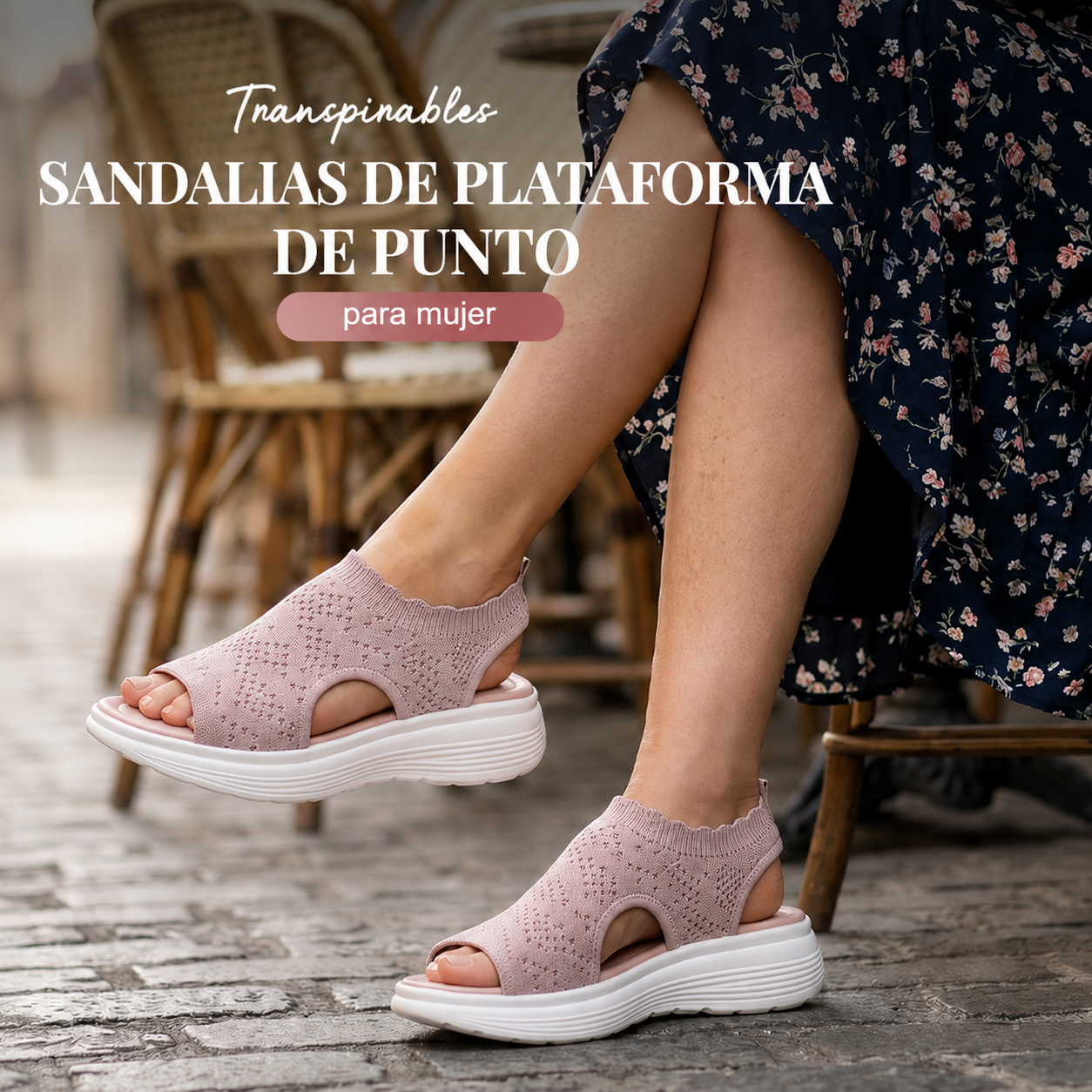 Sandalias de Plataforma Transpirables y cómodas
