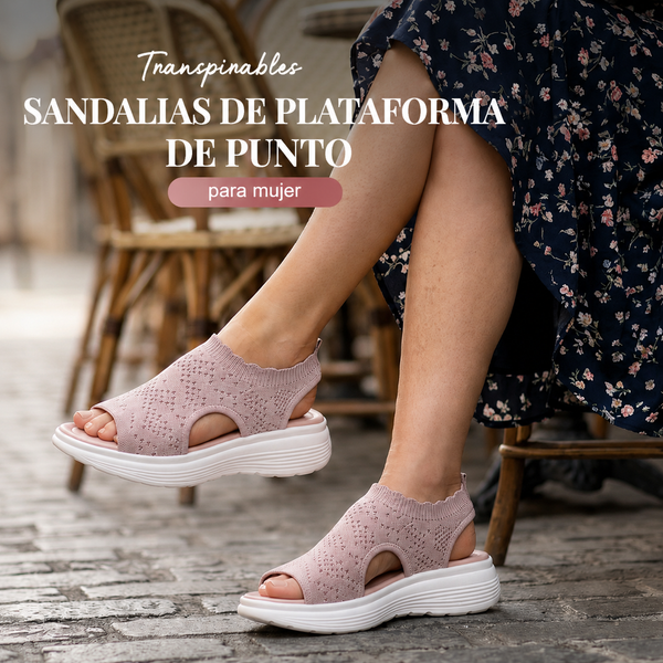 Sandalias de Plataforma Transpirables y cómodas