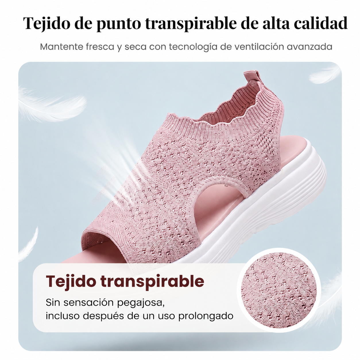 Sandalias de Plataforma Transpirables y cómodas