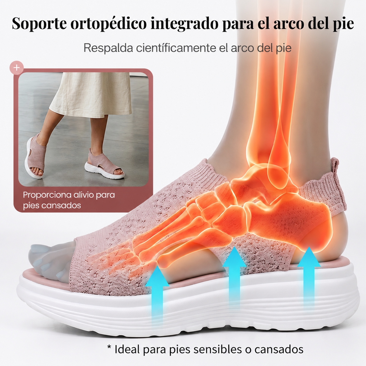 Sandalias de Plataforma Transpirables y cómodas