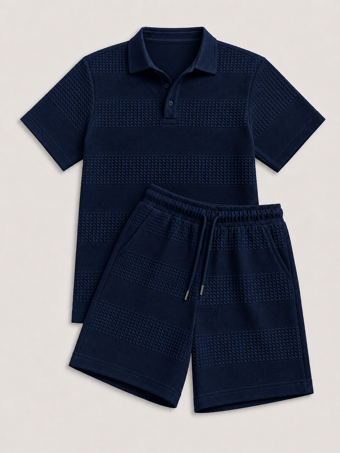 Conjunto de Polo y Pantalón Corto para Hombre – Casual de Verano