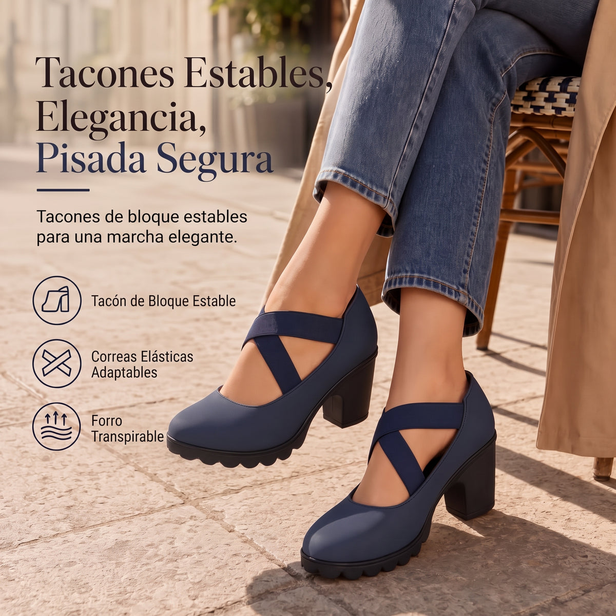 Zapatos Mary Jane de punta redonda