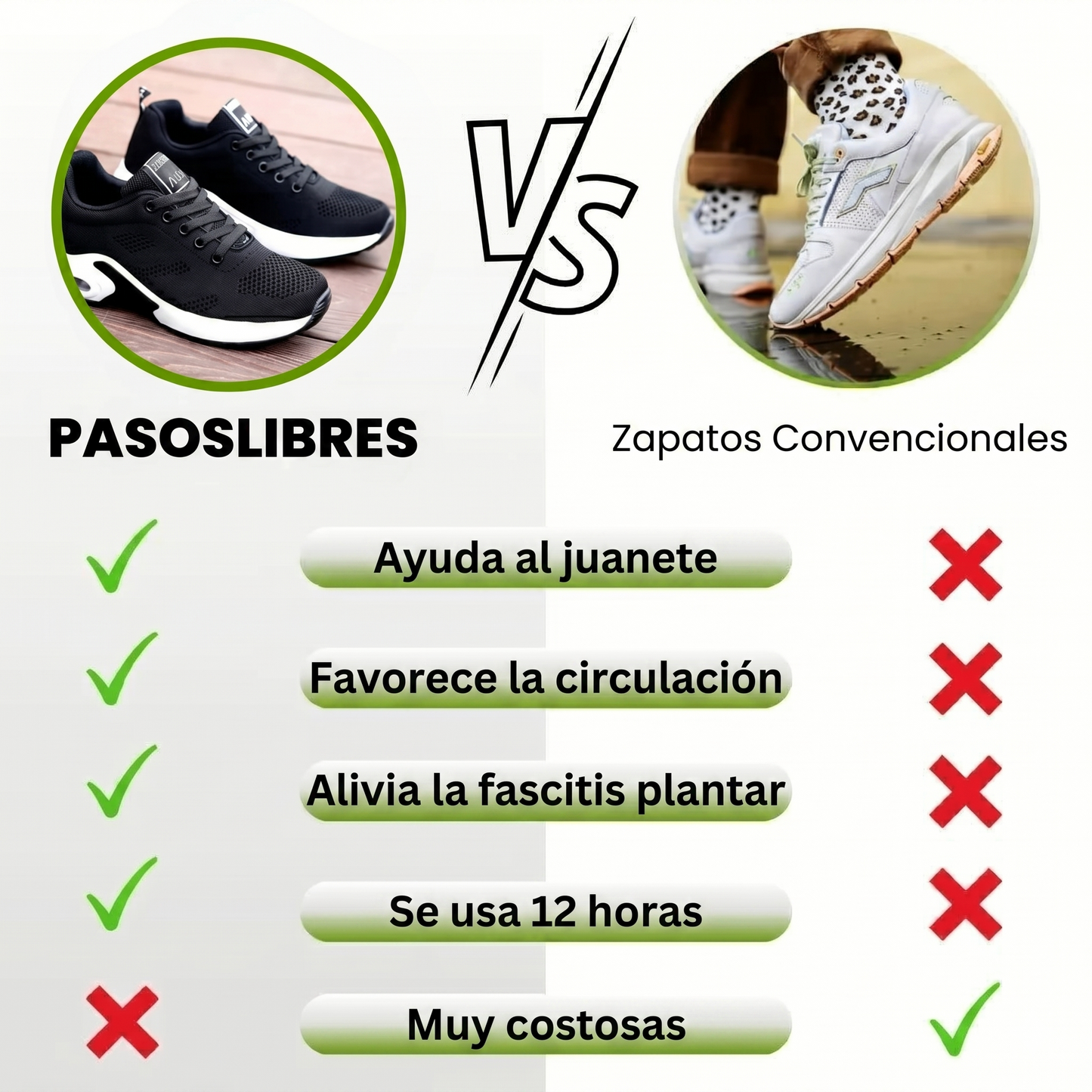 PasosLibres | Bambas ergonómicas sin dolor