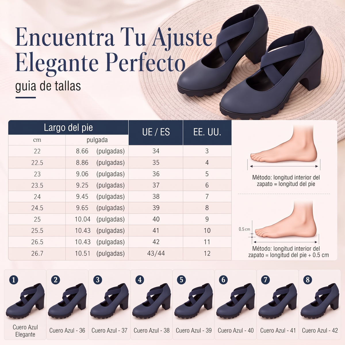 Zapatos Mary Jane de punta redonda