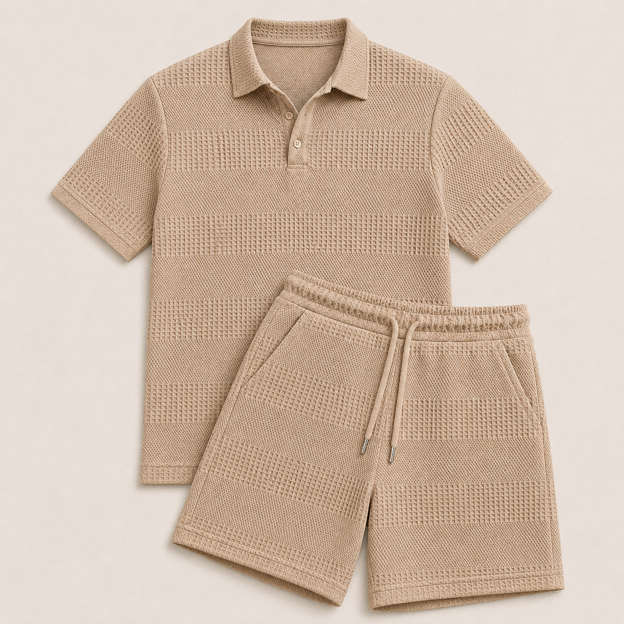 Conjunto de Polo y Pantalón Corto para Hombre – Casual de Verano