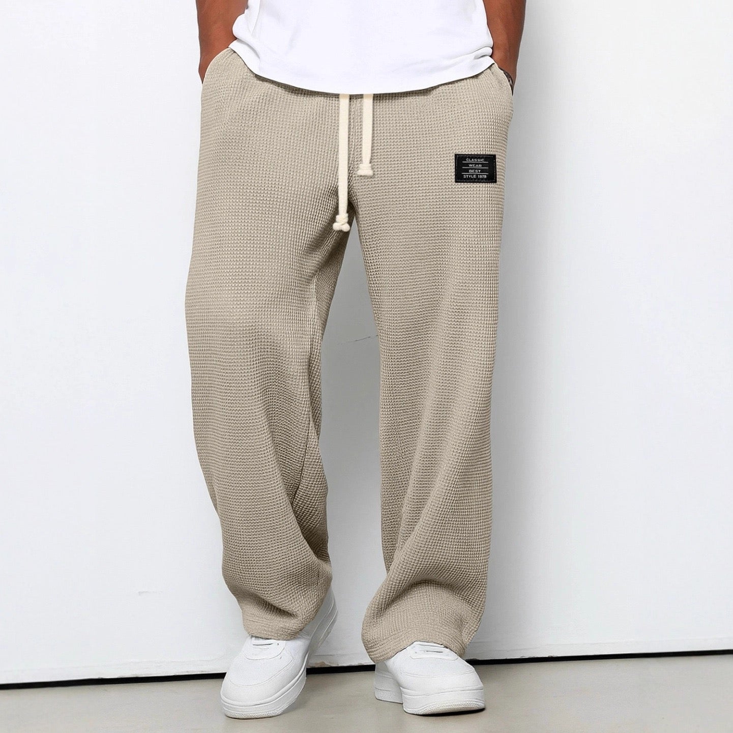 Madrid - Pantalones de hombre transpirables de lino y algodón