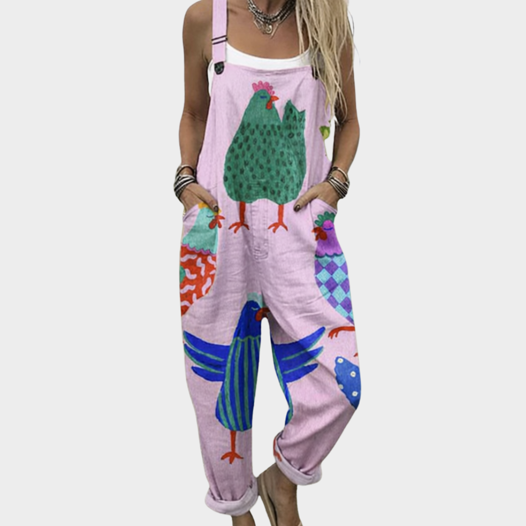 Cómodo peto estampado
