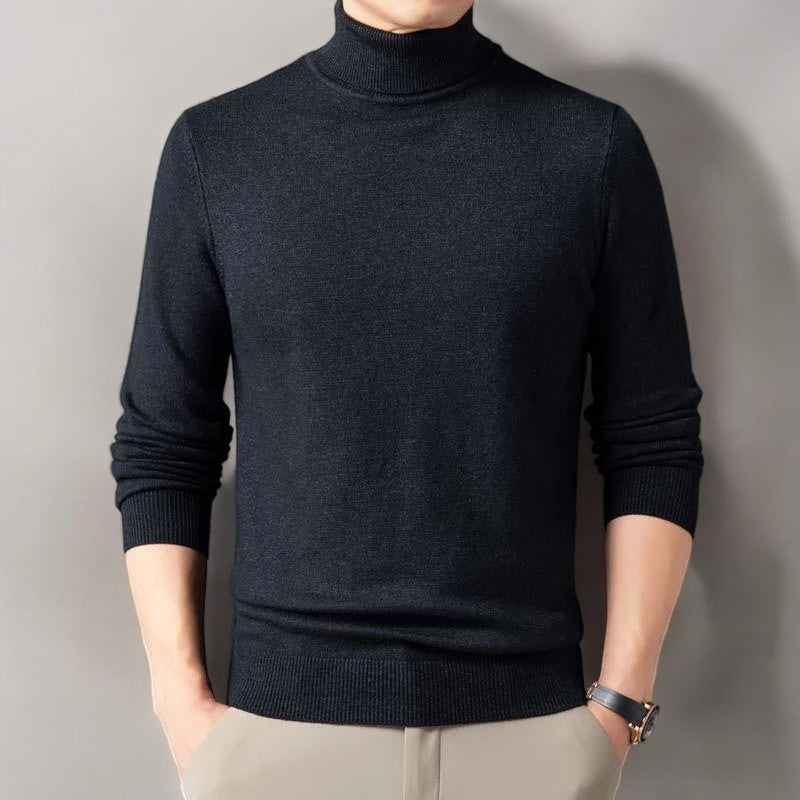 FRANCO MARINO | JERSEY ELEGANTE CON CUELLO ALTO