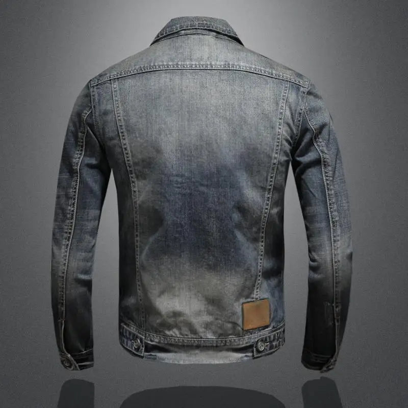 Carl - Chaqueta vaquera de estilo retro
