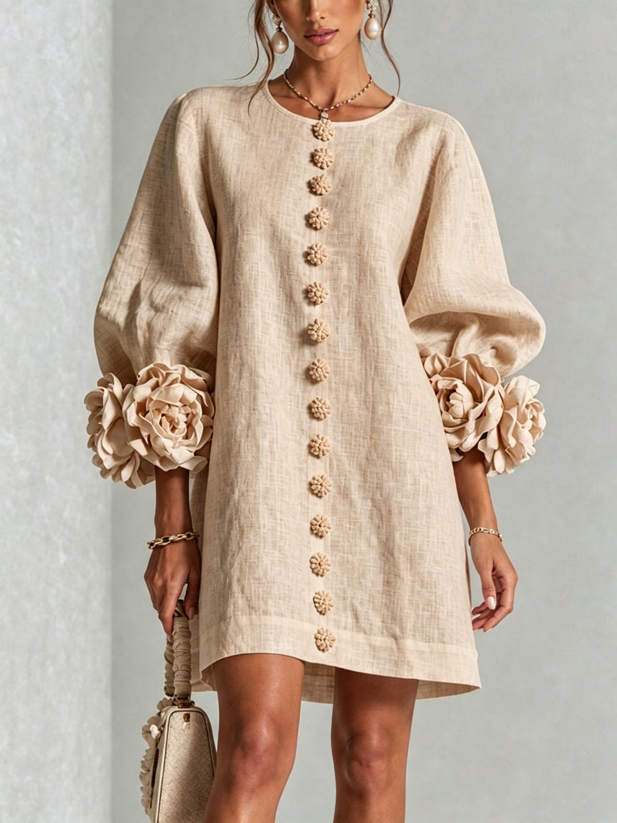 Élodie | Vestido floral abotonado