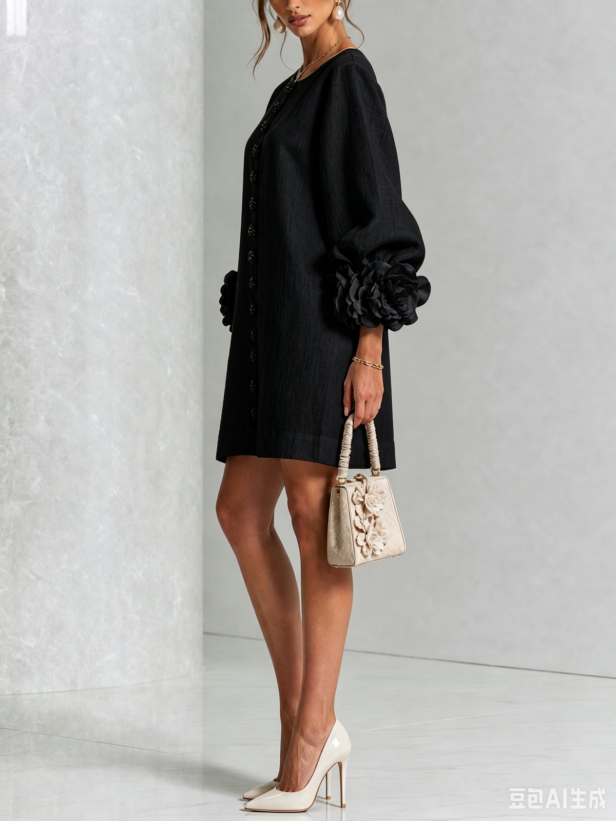 Élodie | Vestido floral abotonado