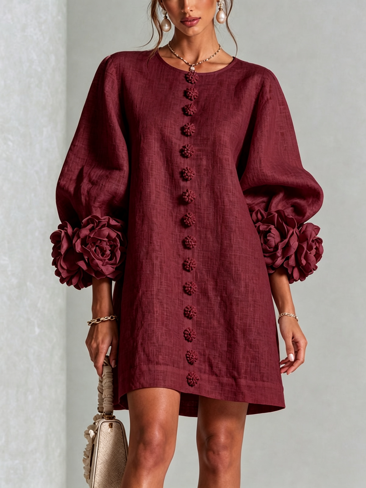 Élodie | Vestido floral abotonado