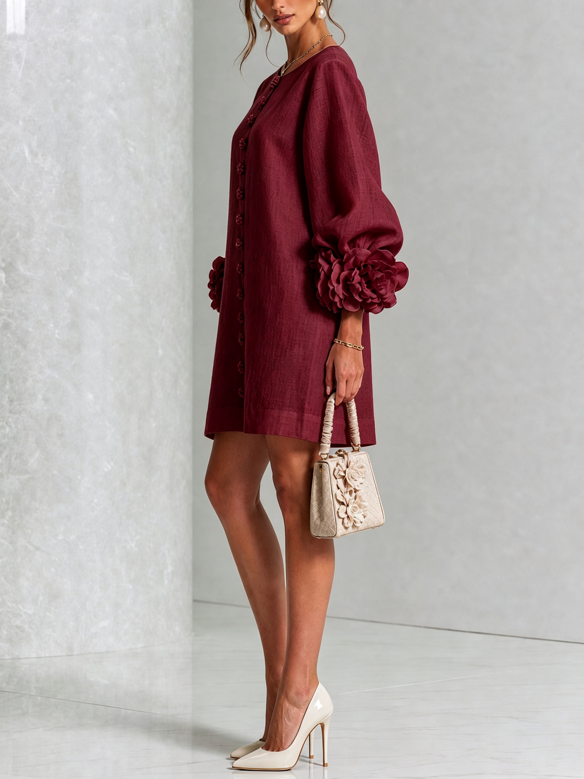 Élodie | Vestido floral abotonado