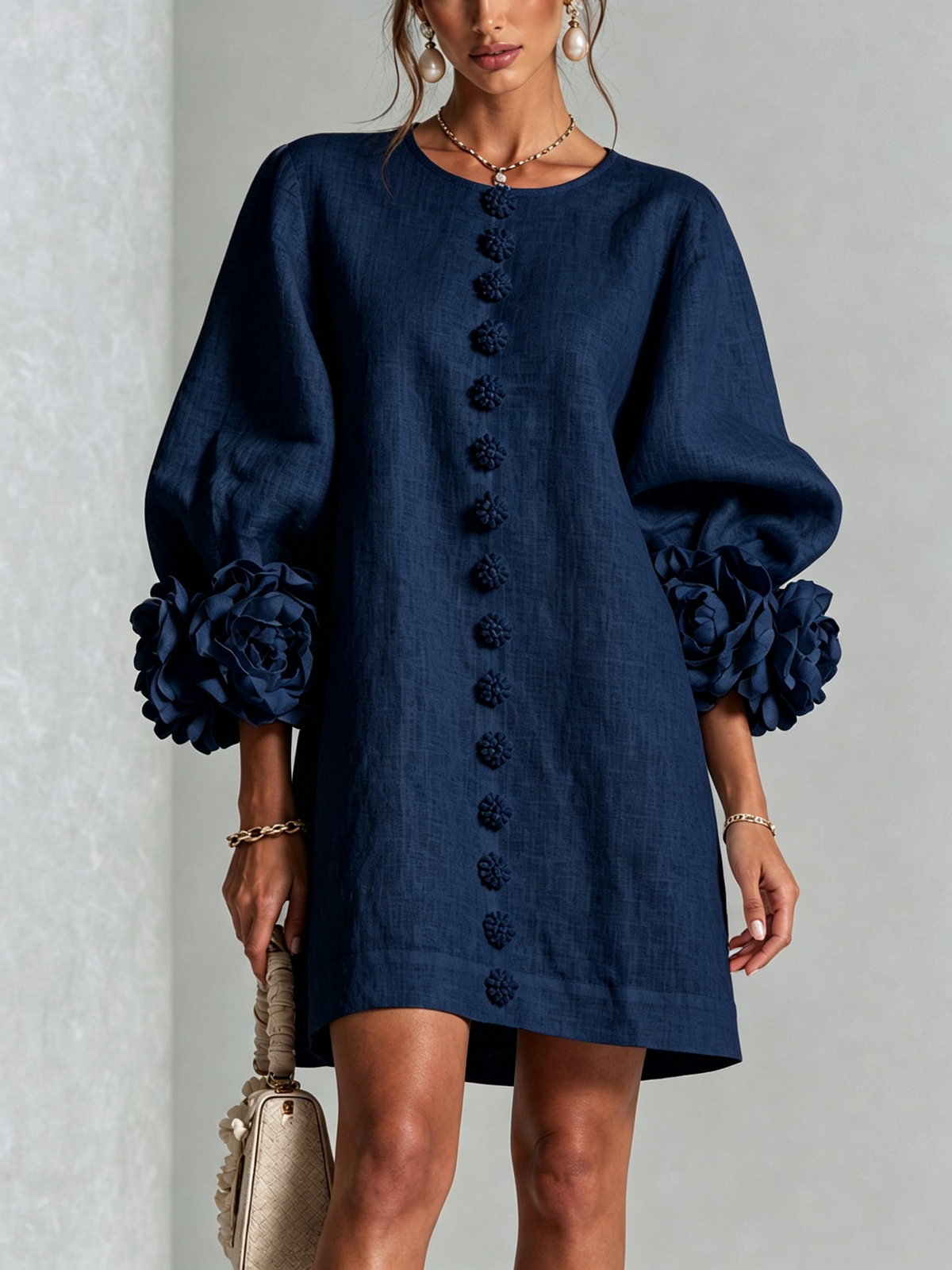 Élodie | Vestido floral abotonado