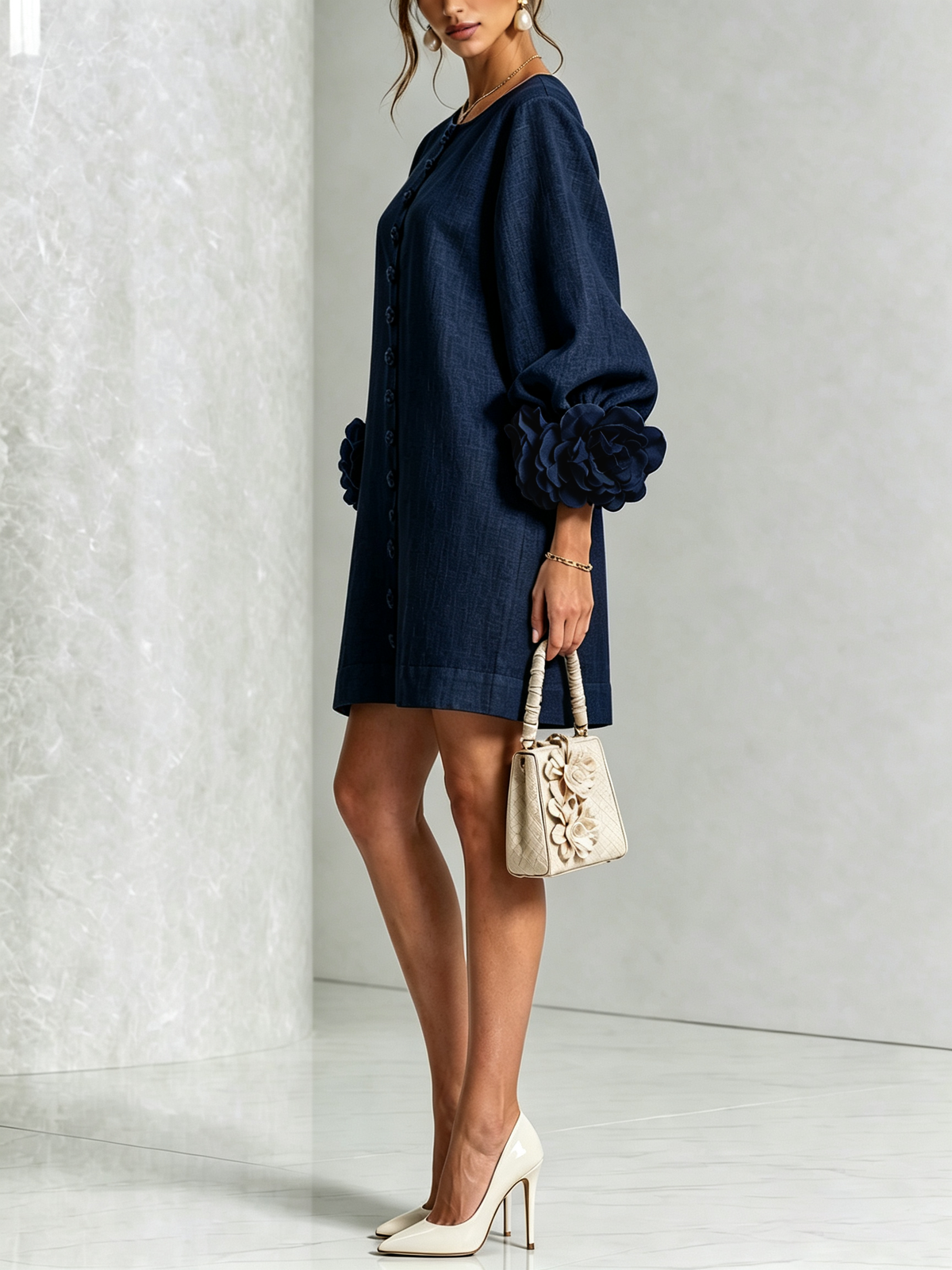 Élodie | Vestido floral abotonado